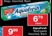 Aquafresh Toothpaste Assorted-100ml Each