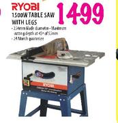 Ryobi 1500W Table Saw with Legs