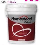 Homestead Classic Acrylic PVA-5L Each