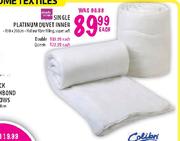 Simple Choice Single Platinum Duvet Inner-Each