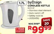 By Design Cordless Kettle-1.7Ltr