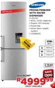 Samsung Fridge/Freezer With Water Dispenser RL40WGIH-298Ltr