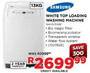 Samsung White Top Loading Washing Machine-13Kg