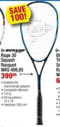 Dunlop Rage 30 Squash Racquet