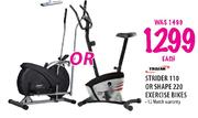 Trojan Strider 110 Or Shape 220 Exercise Bikes Each