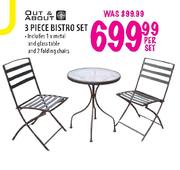 Out & About 3 Piece Bistro Set-Per Set