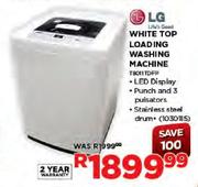 LG White Top Loading Washing Machine