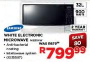 Samsung White Electronic Microwave (ME9114W)-32L