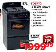 Defy 4 Plate Stove-57L