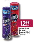 Pledge Multi Surface Cleaner-275ml Each