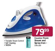 Counter Point Steam and Spray Iron-1600W(CPSI-200)