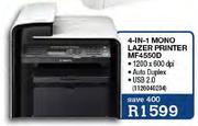 Canon 4-In-1 Mono Lazer Printer-Mf4550D