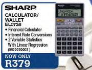 Sharp Calculator/Wallet-EL0738