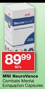 Mini NeuroVance Combats Mental Exhaustion Capsules-60's