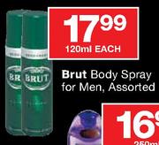 Brut Body Spray for Men-120ml Each