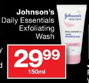Johnson's Daily Essentials Exfoliating Wash-150ml