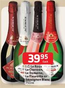 J.C. Le Roux La Chanson, Le Domaine, La Fleurette Or Sauvignon Blanc-750ml Each