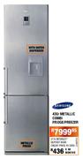 Samsung Metallic Combi Fridge/Freezer-430Ltr