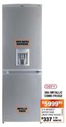 Defy Metallic Combi Fridge-360Ltr
