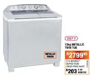Defy Metallic Twin Tub-13kg
