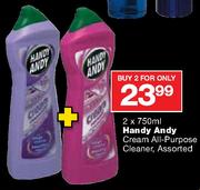 Handy Andy Cream All-urpose Cleaner-2 x 750ml