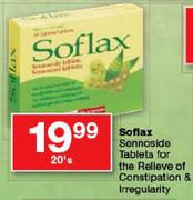 Soflax Sennoside Tablets For The Relieve Of Constipation & Irregularity-20's