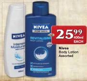 Nivea Body Lotion Assorted-400ml Each