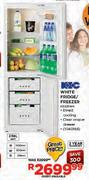 KIC White Fridge/Freezer-238Ltr