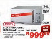 Defy Electronic Grill Microwave-34Ltr