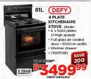 Defy 4 Plate Kitchenaire Stove-81Ltr