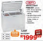 Defy White Chest Freezer-196Ltr