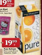 Pure Refresh Fruit Juice Blend Assorted-2L Each