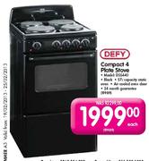 Defy Compact 4 Plate Stove-Each