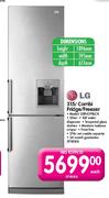 LG Combi Freezer/Fridge-315Ltr Each