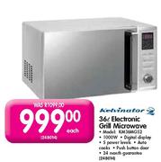 Kelvinator Electronic Grill Microwave-36Ltr