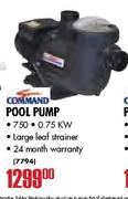 Sun Command Pool Pump-0.75KW