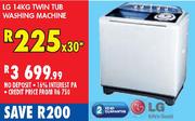 LG Twin Tub Washing Machine-14kg