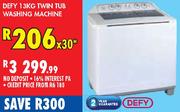 Defy Twin Tub Washing Machine-13kg