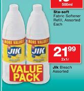 Jik Bleach Assorted-2x1Ltr