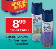Glade Secrets Air Freshener Assorted-180ml Each
