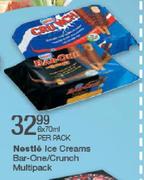 Nestle Ice Creams Bar-One/Crunch Multipack-6x70ml Per Pack