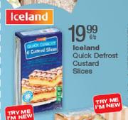 Iceland Quick Defrost Custard Slices-6's
