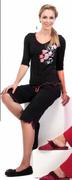 Jockey Viscose Knit Capri Pyjama With Print