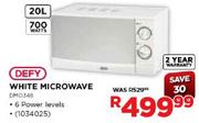 Defy White Microwave-20Ltr-700W(DMO348)