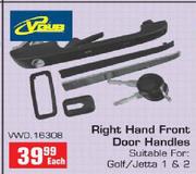 VDUB Right Hand Front Door Handles For Golf/Jetta 1 & 2 (VWD 16308)-Each