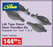 VDUB Lift Type Outer Door Handle Kit For Golf 1 & 2(VWD 16348)-Per Kit