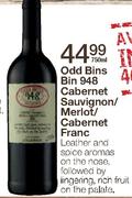 Odd Bins Bin 948 Cabernet Sauvignon/Merlot/Cabernet Franc-750ml