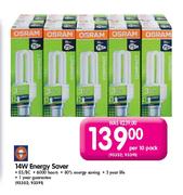 14W Energy Saver-Per 10 Pack