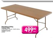 Steel Deluxe Folding Canteen Table-1850X800mm Each