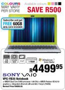 Sony VPC-YB35 Notebook